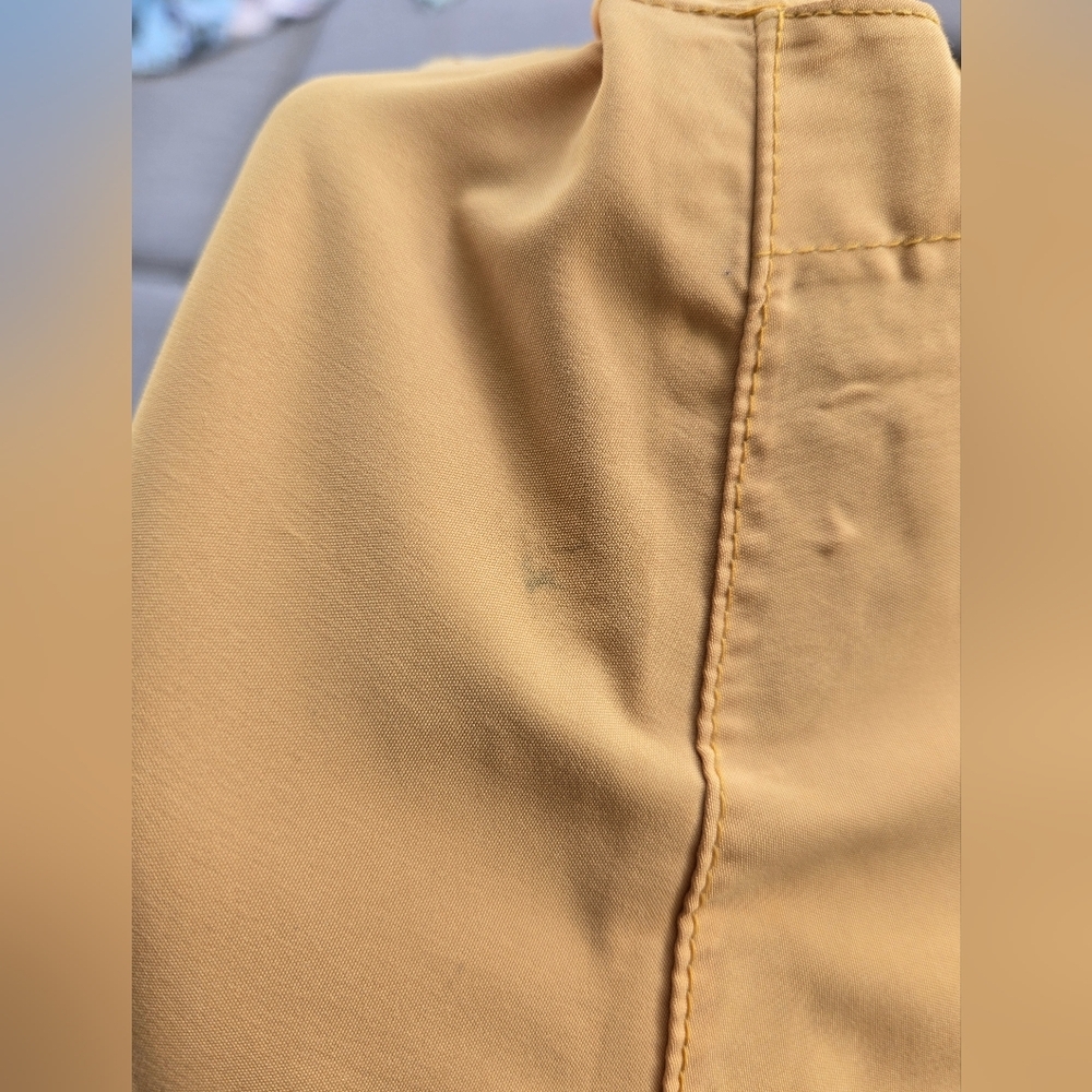 Vintage Sunice Mustard Pullover Windbreaker Jacket L‎ Oversized Golf 90s Korea - Picture 15 of 16